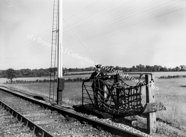 TRACK SIDE SCENE AWAITING A MAIL DROP